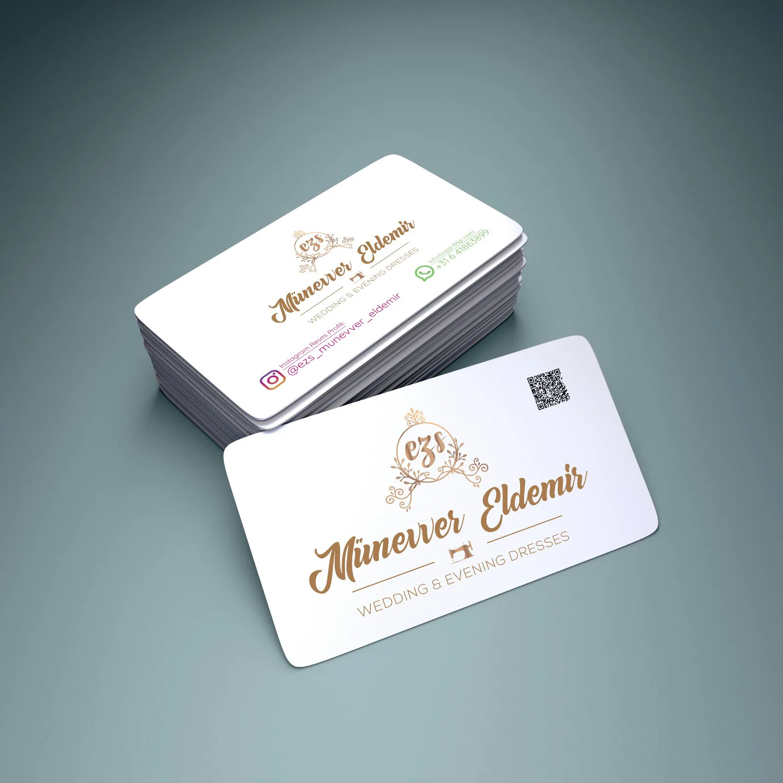 Münevver Eldemir – Kartvizit Tasarımı