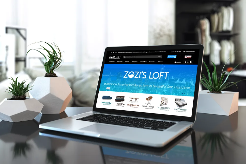 Zozi’s Loft – Website Design image 3