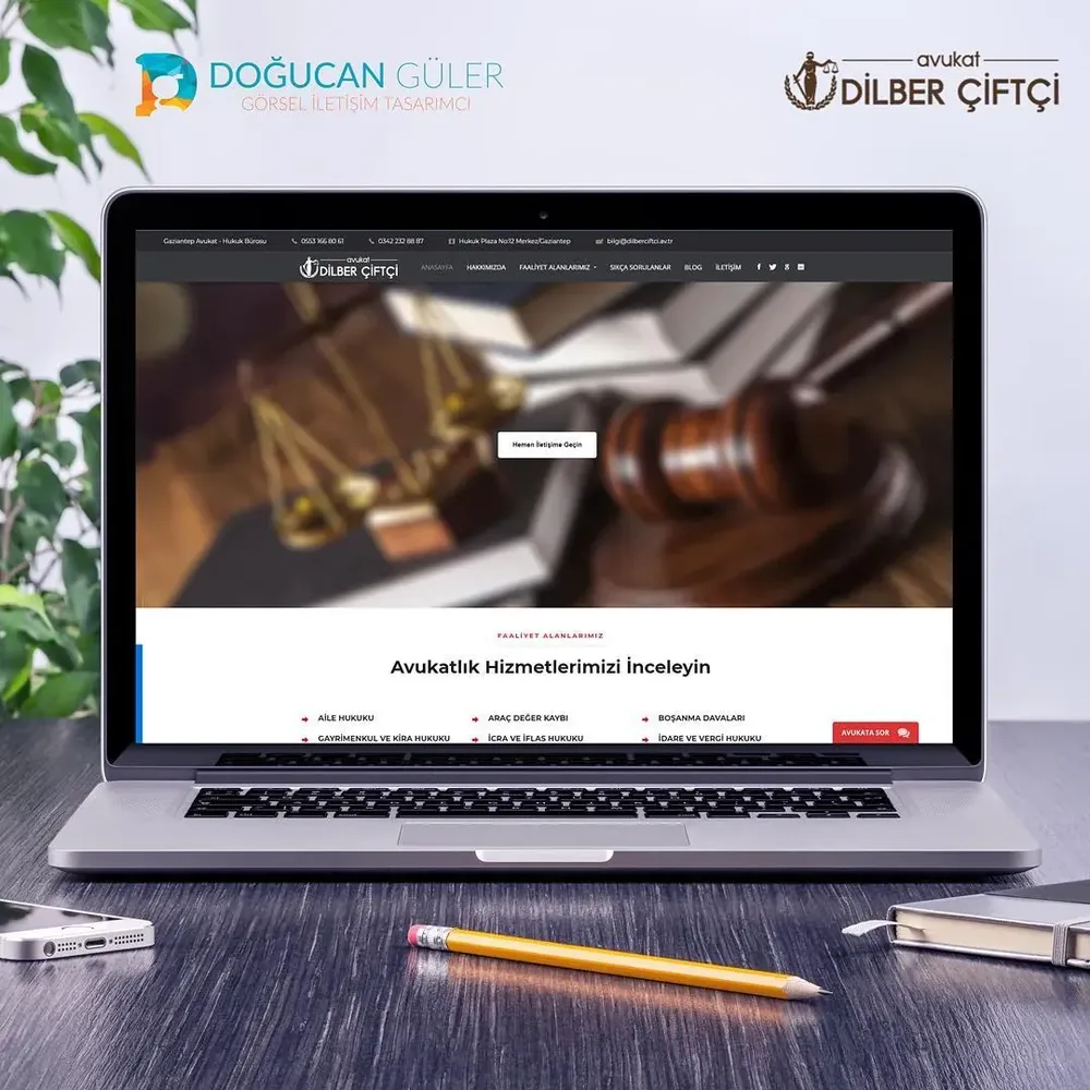 Avukat Dilber Ç. Websitesi Tasarımı