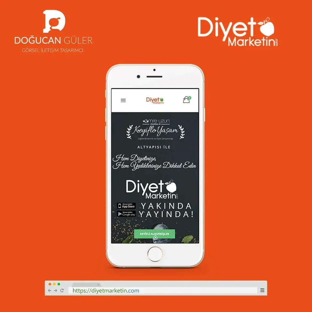 Diyet Marketin Kurumsal E-Ticaret Websitesi Tasarımı görsel 1