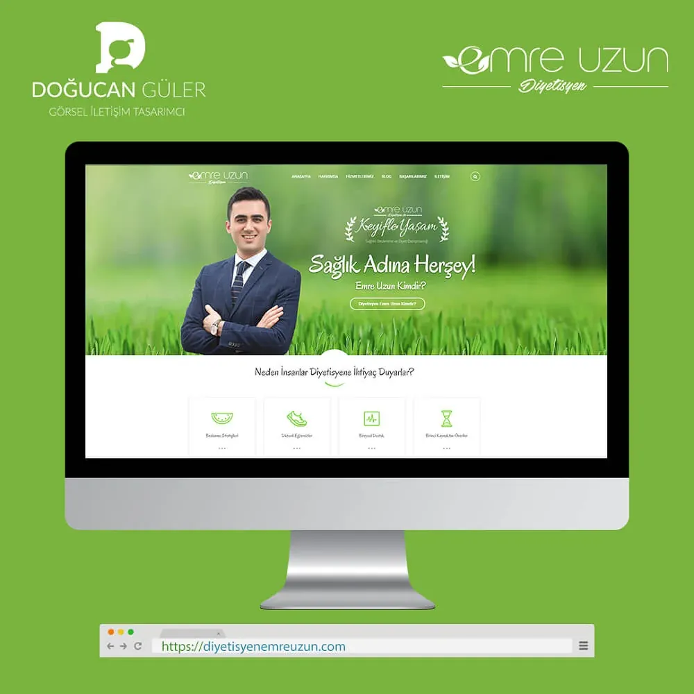 Dietitian Emre U. Corporate Website Design image 1