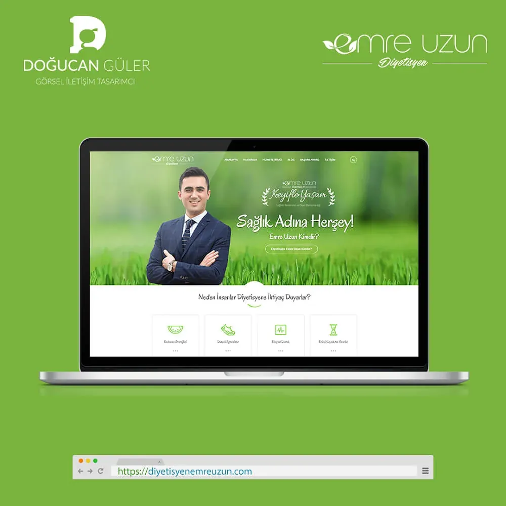 Diyetisyen Emre U. Kurumsal Websitesi Tasarımı