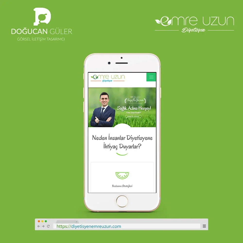 Dietitian Emre U. Corporate Website Design image 2