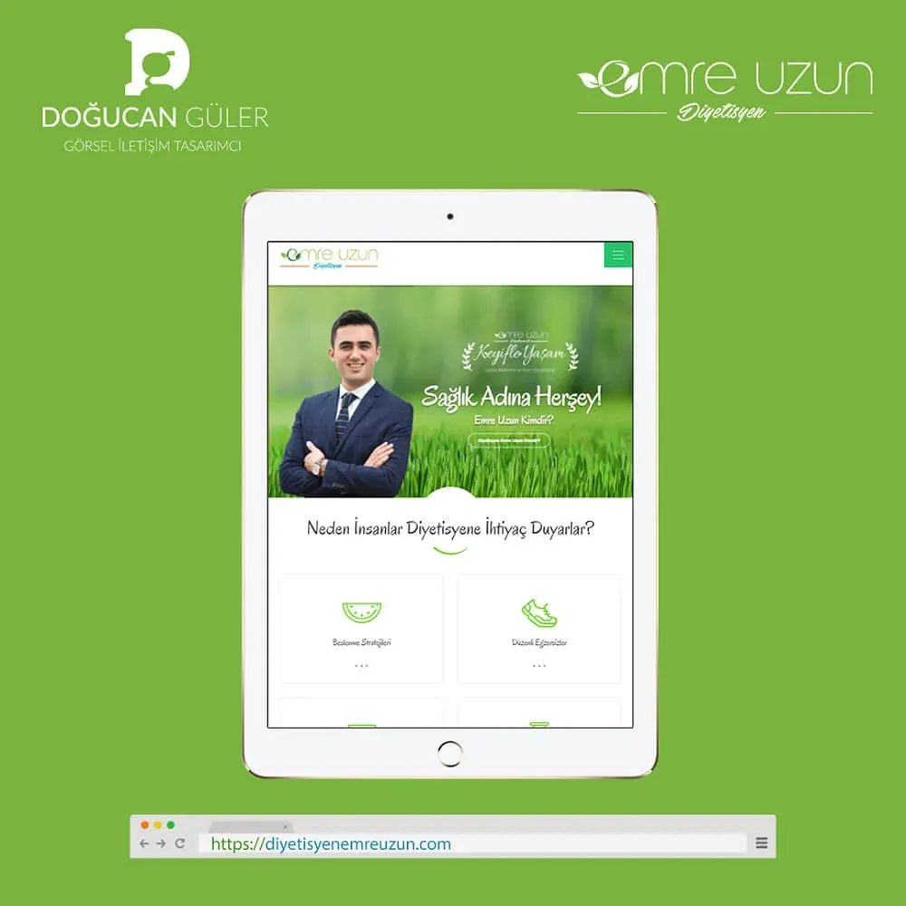 Dietitian Emre U. Corporate Website Design image 3