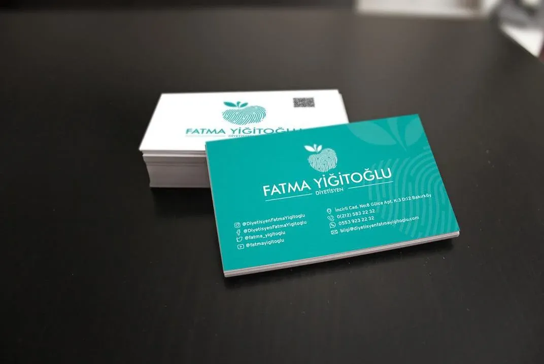 Dietitian Fatma Y. Business Card Design