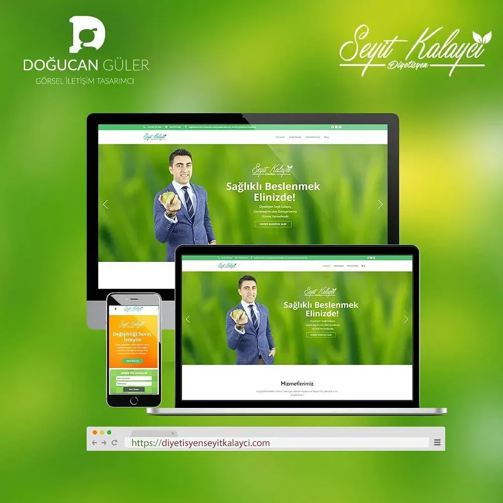 Diyetisyen Seyit K. Websitesi Tasarımı