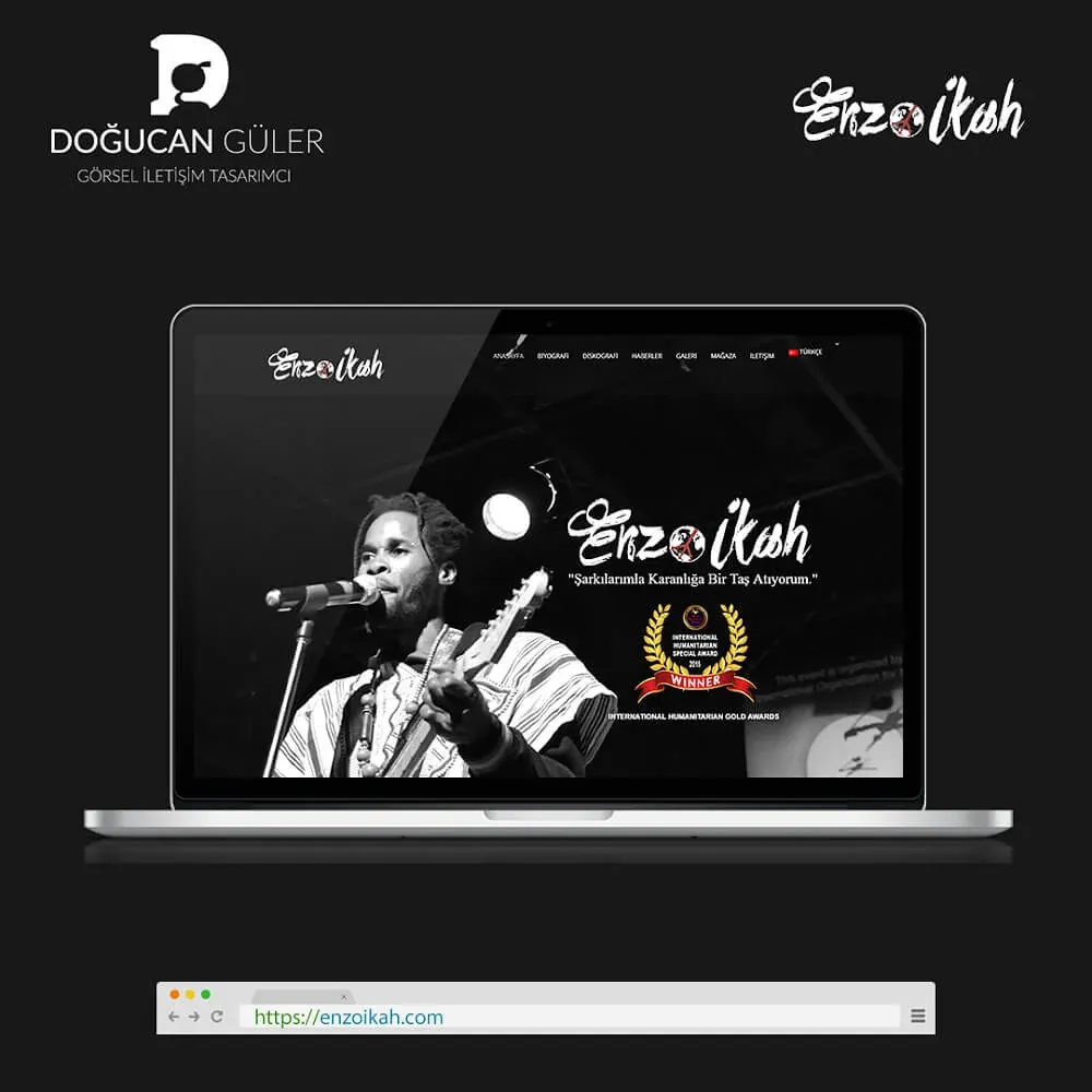 Enzo Ikah Corporate Website Design