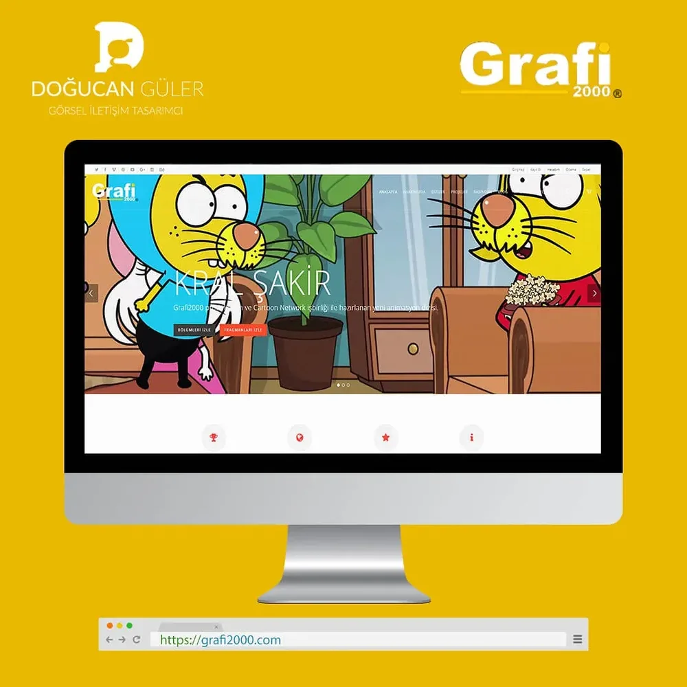 Grafi2000 Websitesi Tasarımı görsel 1