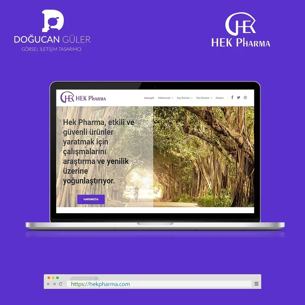 Hek Pharma Kurumsal Websitesi Tasarımı görsel 2