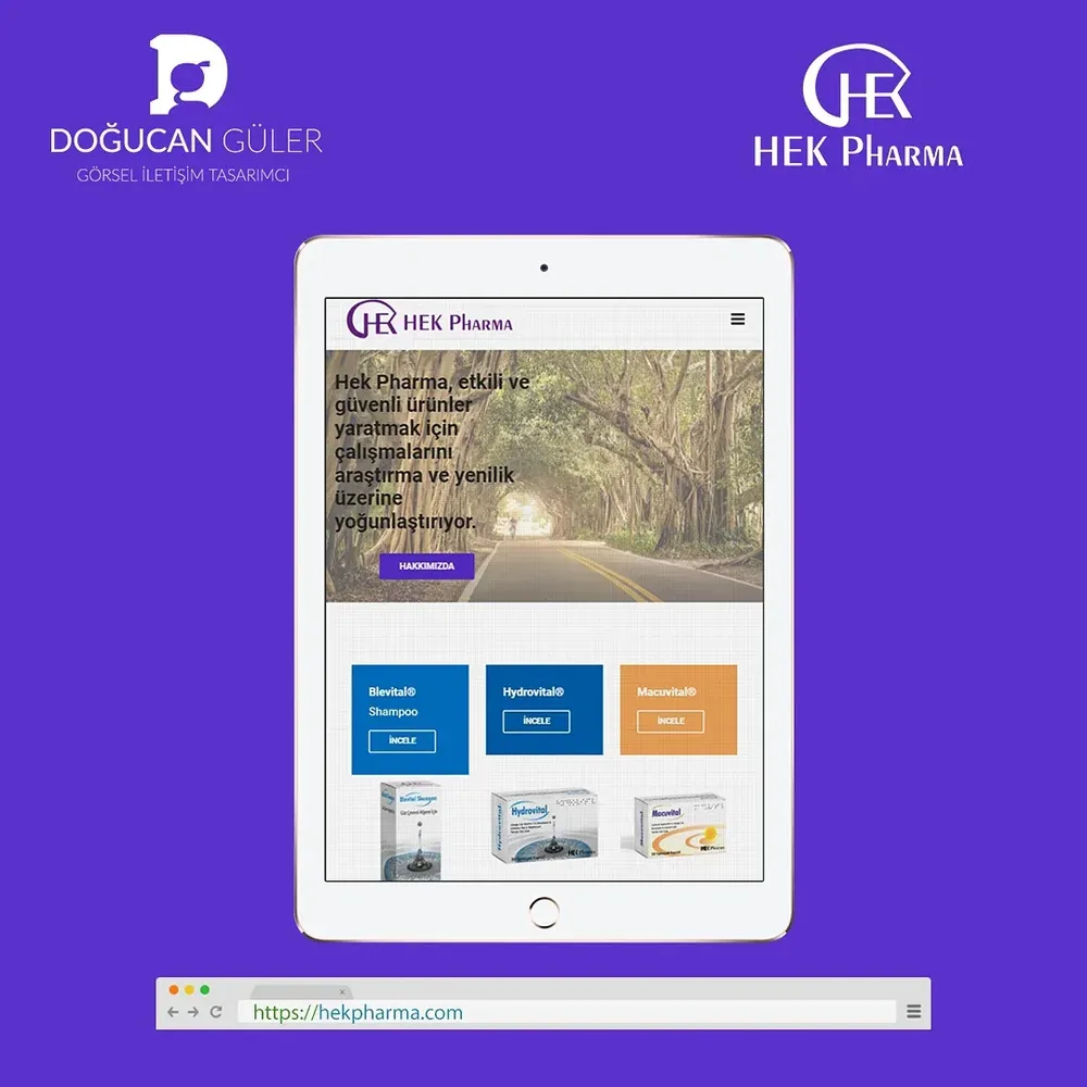 Hek Pharma Kurumsal Websitesi Tasarımı görsel 1