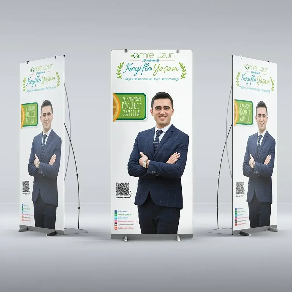 Diyetisyen Emre U. Roll Up Banner Tasarımı