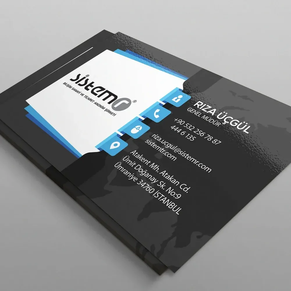 Kartvizit Tasarımı - SistemR Bilişim