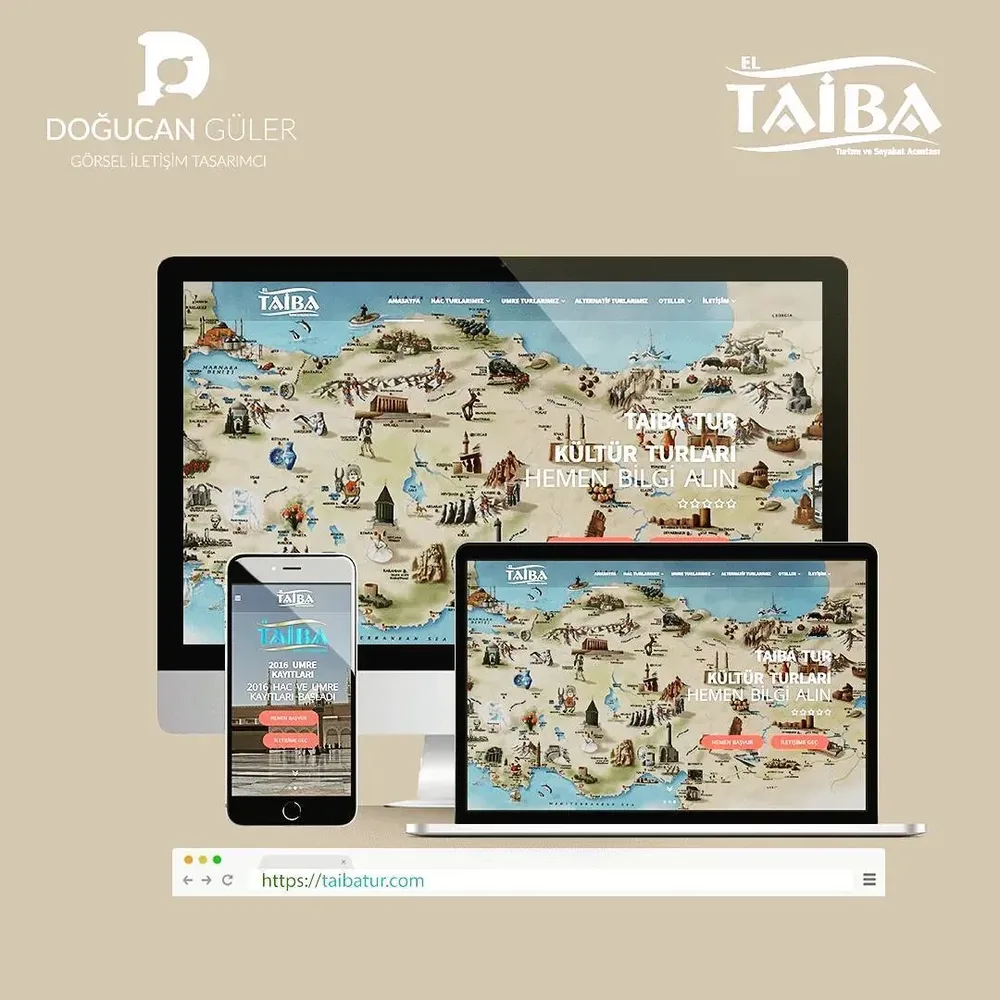 Taiba Turizm Kurumsal Websitesi Tasarımı