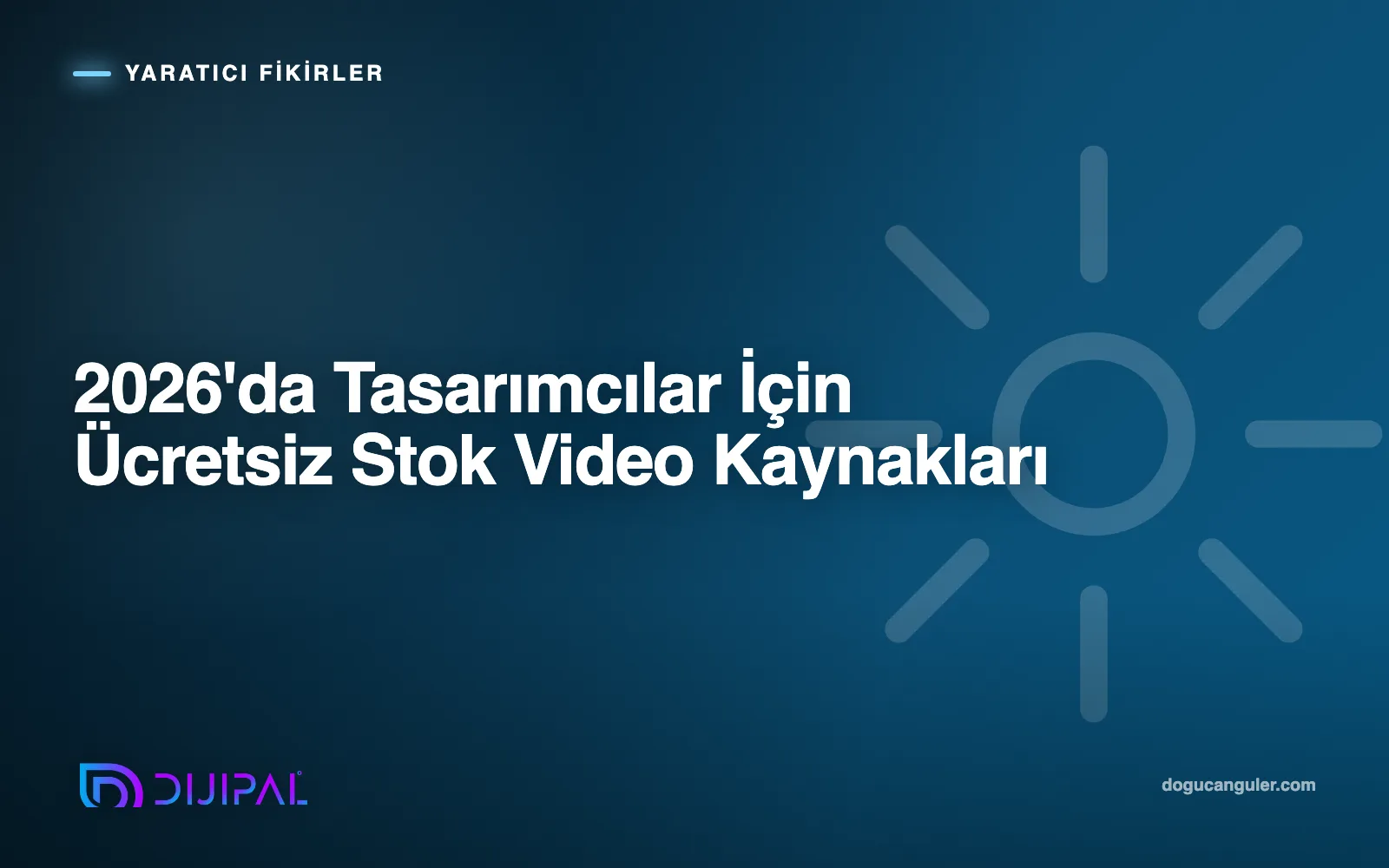 2026'da Tasarımcılar İçin Ücretsiz Stok Video Kaynakları