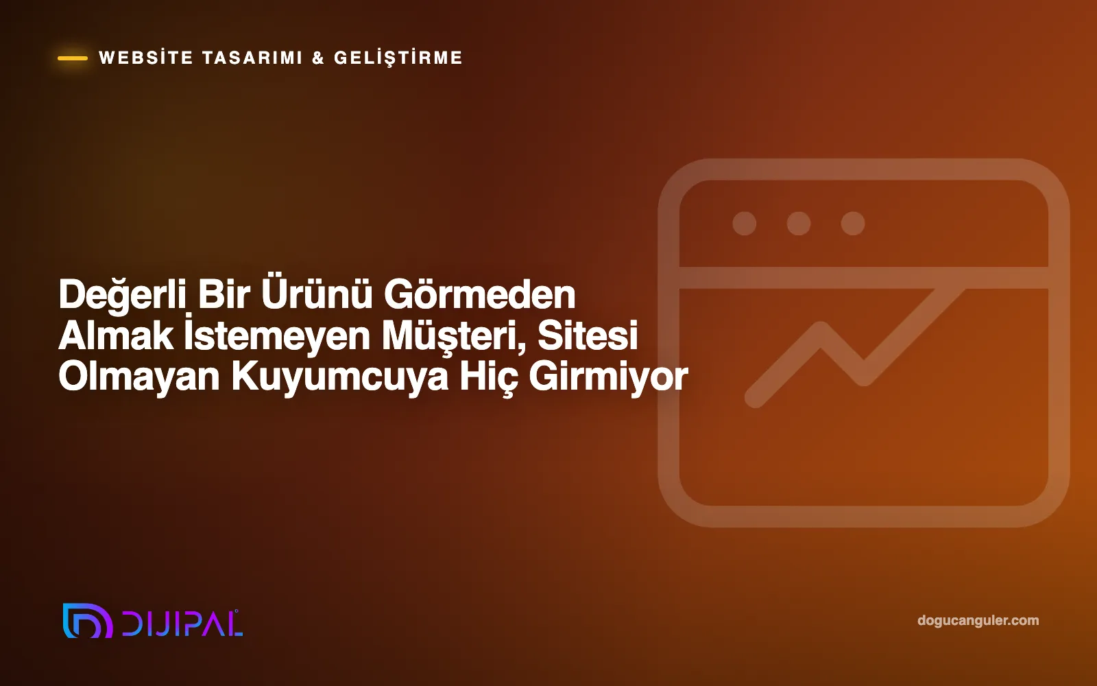 Değerli Bir Ürünü Görmeden Almak İstemeyen Müşteri, Sitesi Olmayan Kuyumcuya Hiç Girmiyor
