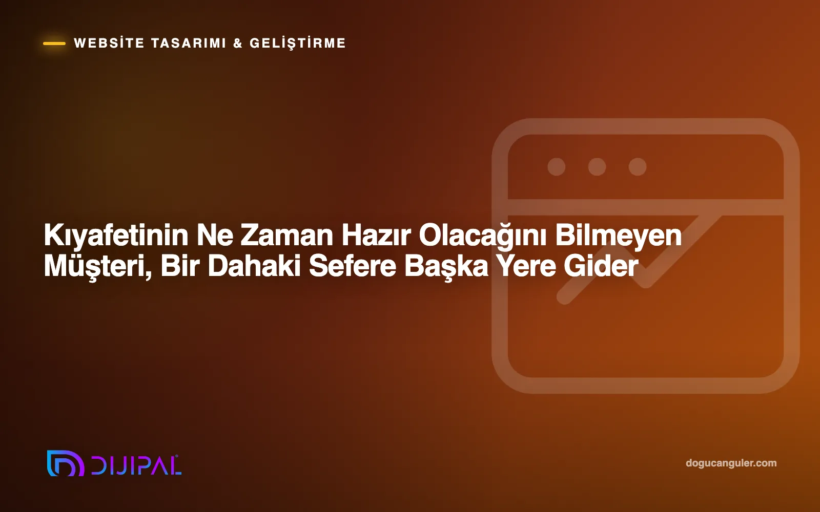 Kıyafetinin Ne Zaman Hazır Olacağını Bilmeyen Müşteri, Bir Dahaki Sefere Başka Yere Gider