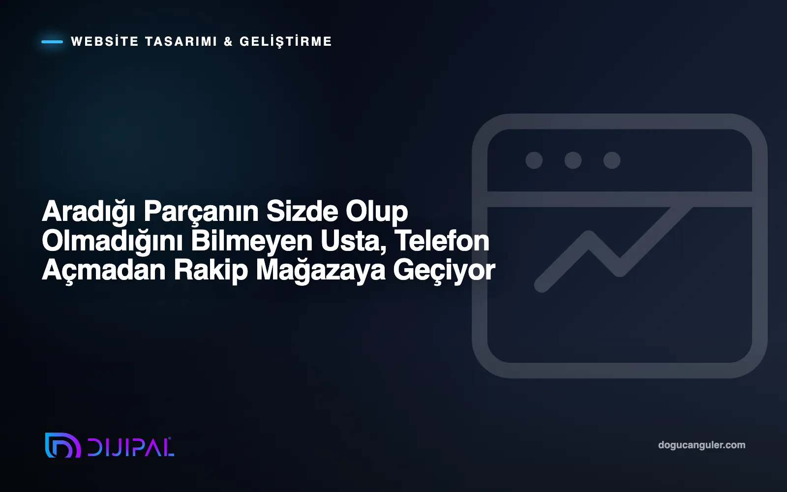 Aradığı Parçanın Sizde Olup Olmadığını Bilmeyen Usta, Telefon Açmadan Rakip Mağazaya Geçiyor