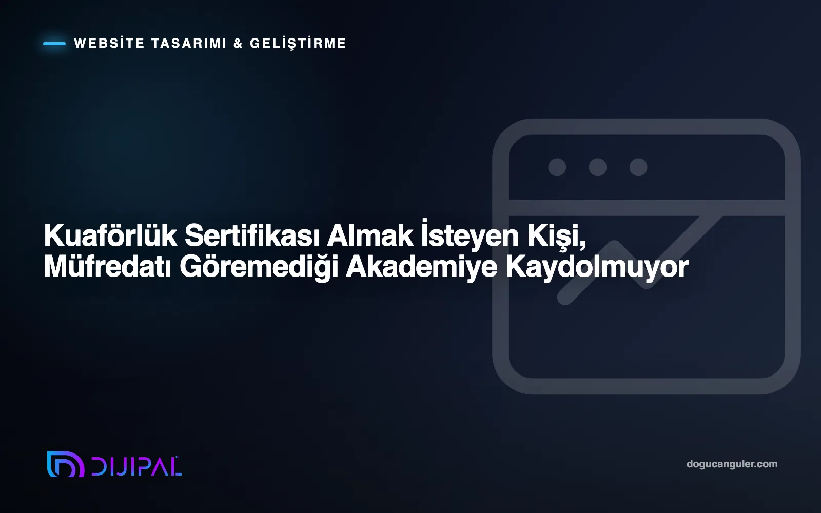 Kuaförlük Sertifikası Almak İsteyen Kişi, Müfredatı Göremediği Akademiye Kaydolmuyor