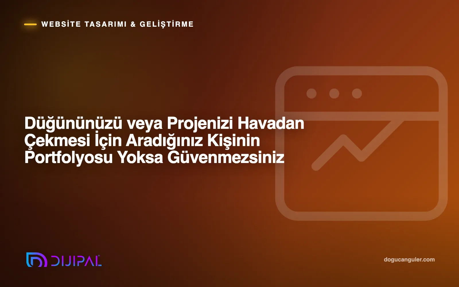 Düğününüzü veya Projenizi Havadan Çekmesi İçin Aradığınız Kişinin Portfolyosu Yoksa Güvenmezsiniz
