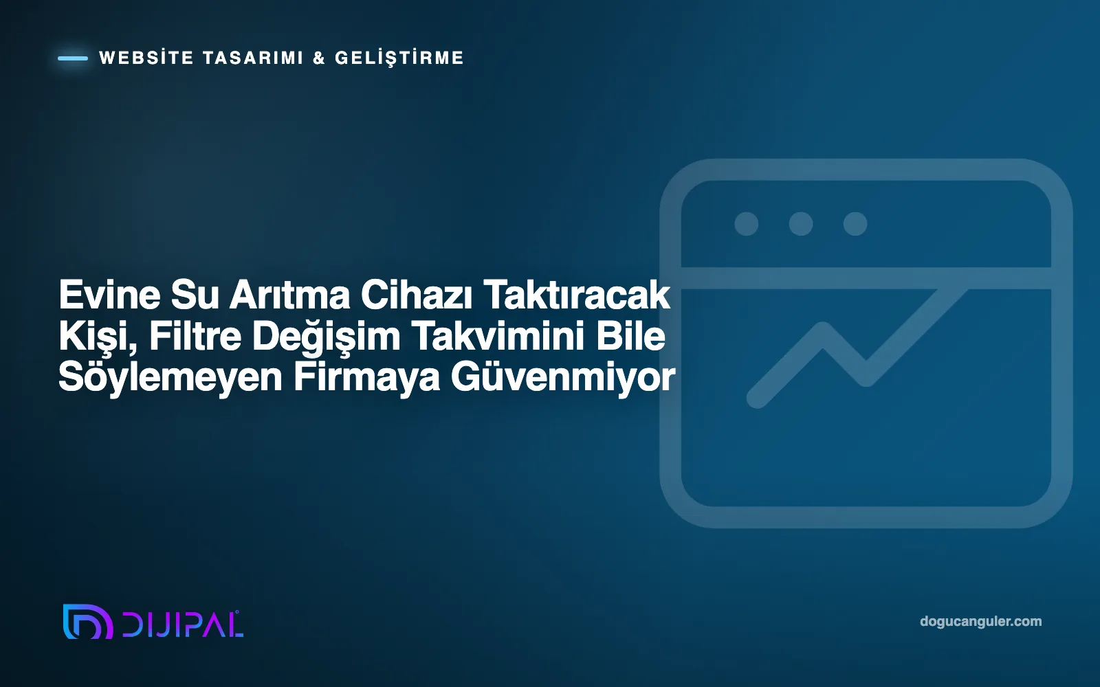 Evine Su Arıtma Cihazı Taktıracak Kişi, Filtre Değişim Takvimini Bile Söylemeyen Firmaya Güvenmiyor