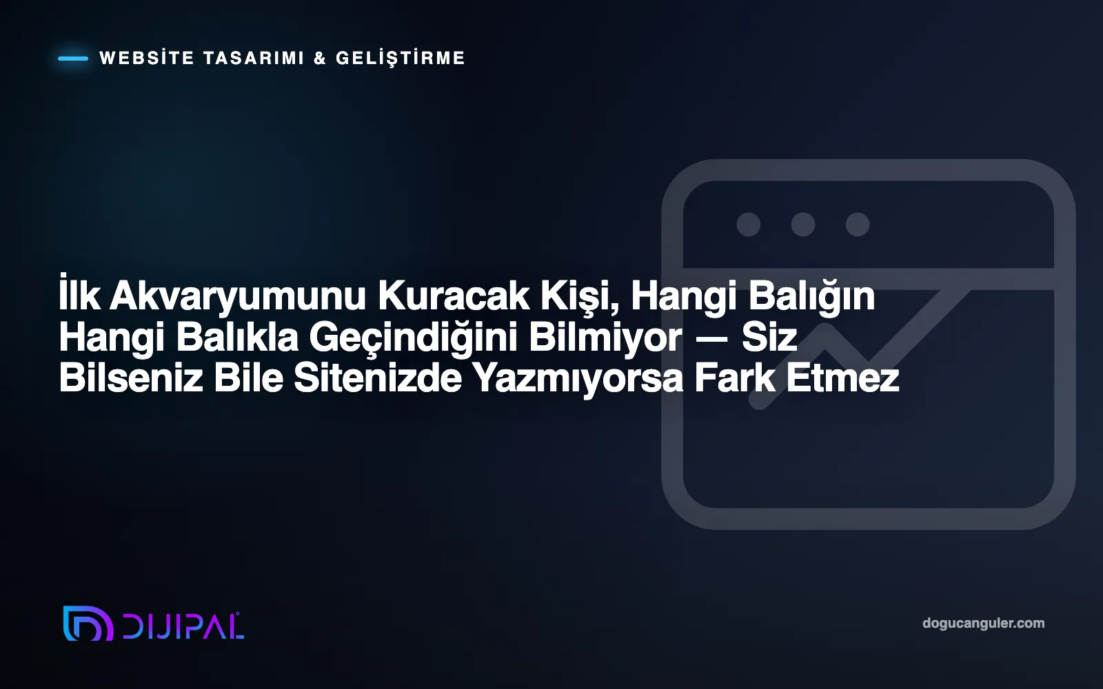 İlk Akvaryumunu Kuracak Kişi, Hangi Balığın Hangi Balıkla Geçindiğini Bilmiyor — Siz Bilseniz Bile Sitenizde Yazmıyorsa Fark Etmez