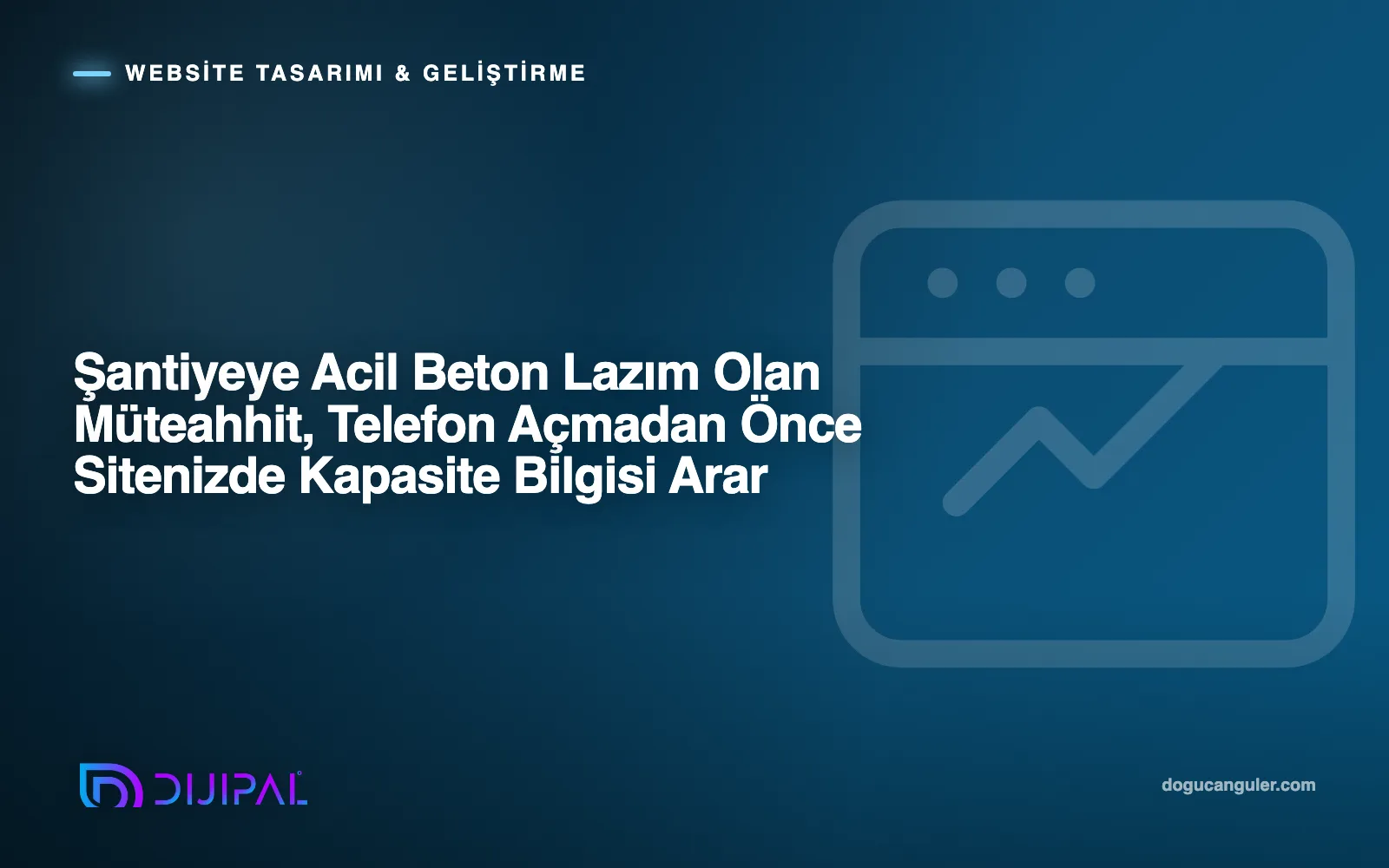 Şantiyeye Acil Beton Lazım Olan Müteahhit, Telefon Açmadan Önce Sitenizde Kapasite Bilgisi Arar