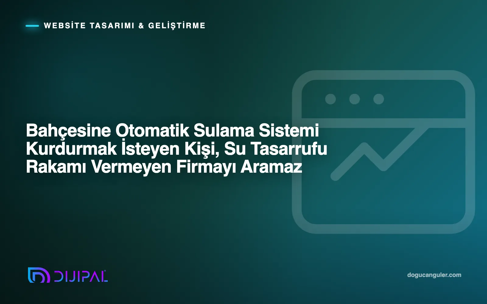 Bahçesine Otomatik Sulama Sistemi Kurdurmak İsteyen Kişi, Su Tasarrufu Rakamı Vermeyen Firmayı Aramaz