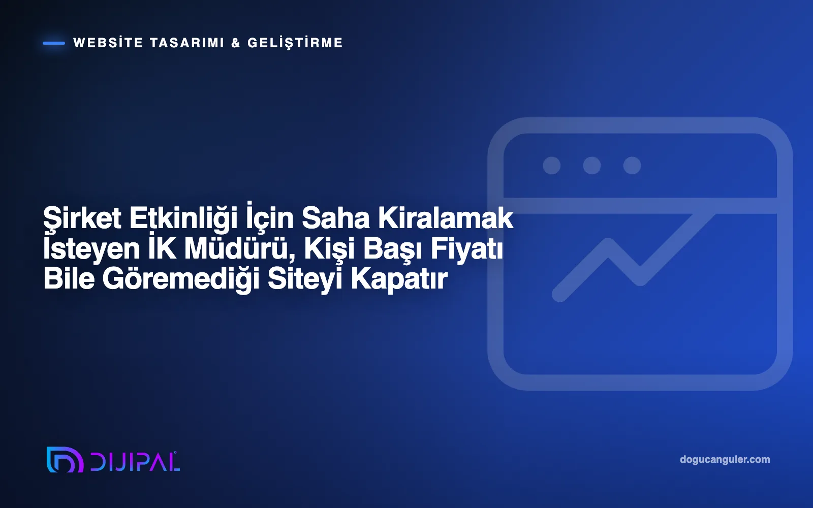 Şirket Etkinliği İçin Saha Kiralamak İsteyen İK Müdürü, Kişi Başı Fiyatı Bile Göremediği Siteyi Kapatır