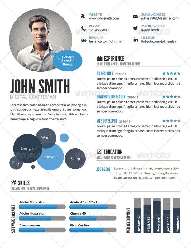 Infographic Resume Examples (CV Inspiration)