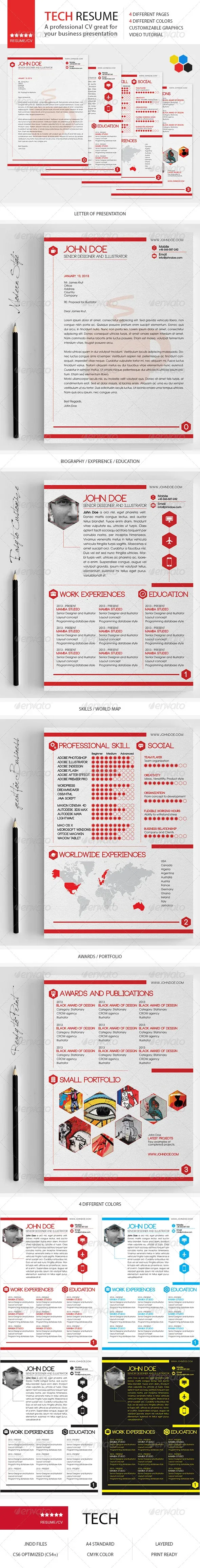Teknoloji temalı infografik özgeçmiş
