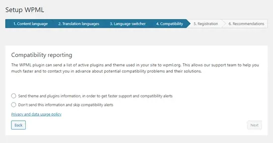 Enabling compatibility reporting for WPML Enabling compatibility reporting for WPML