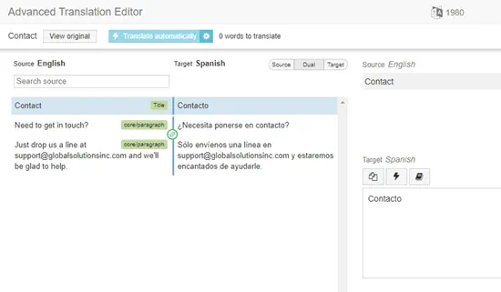 The completed Spanish translation of our content The completed Spanish translation of our content