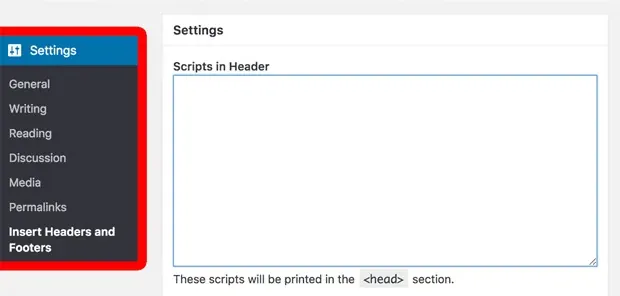 Adding code to header with WPCode plugin