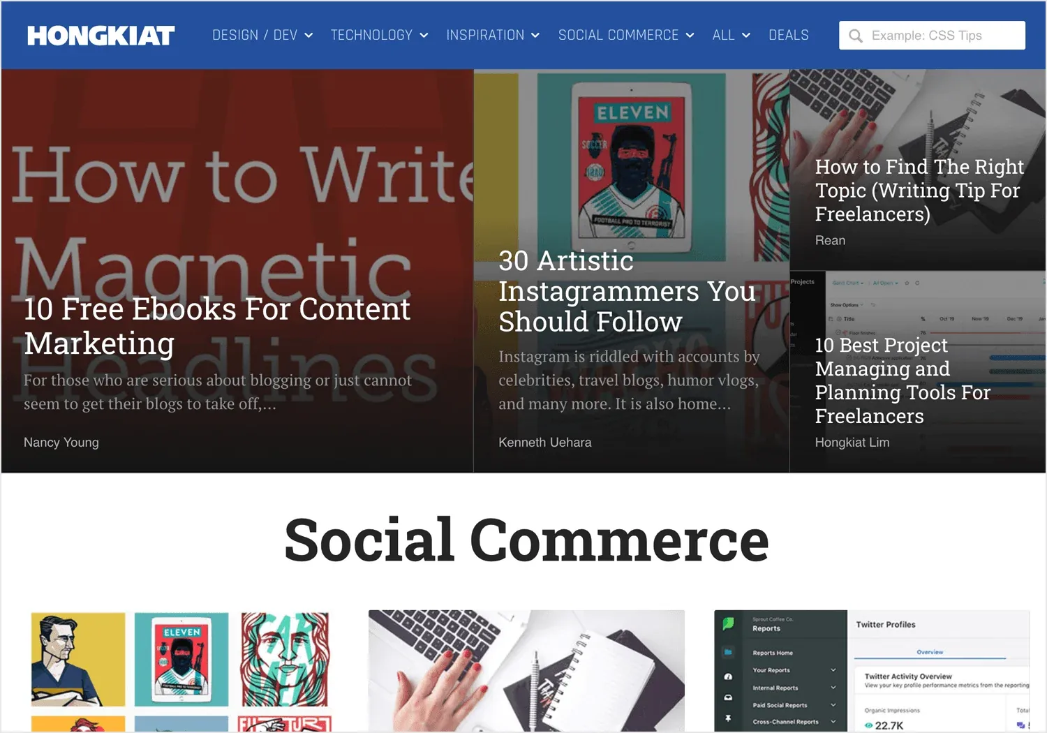en iyi web tasarım blogları - Hongkiat