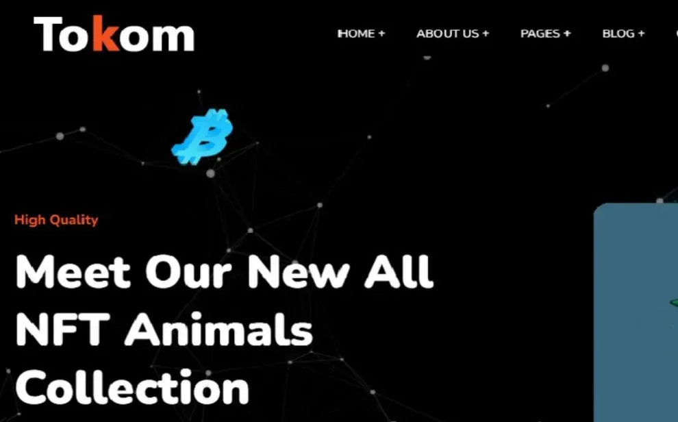 Tokom Crypto Token and NFT WordPress Theme