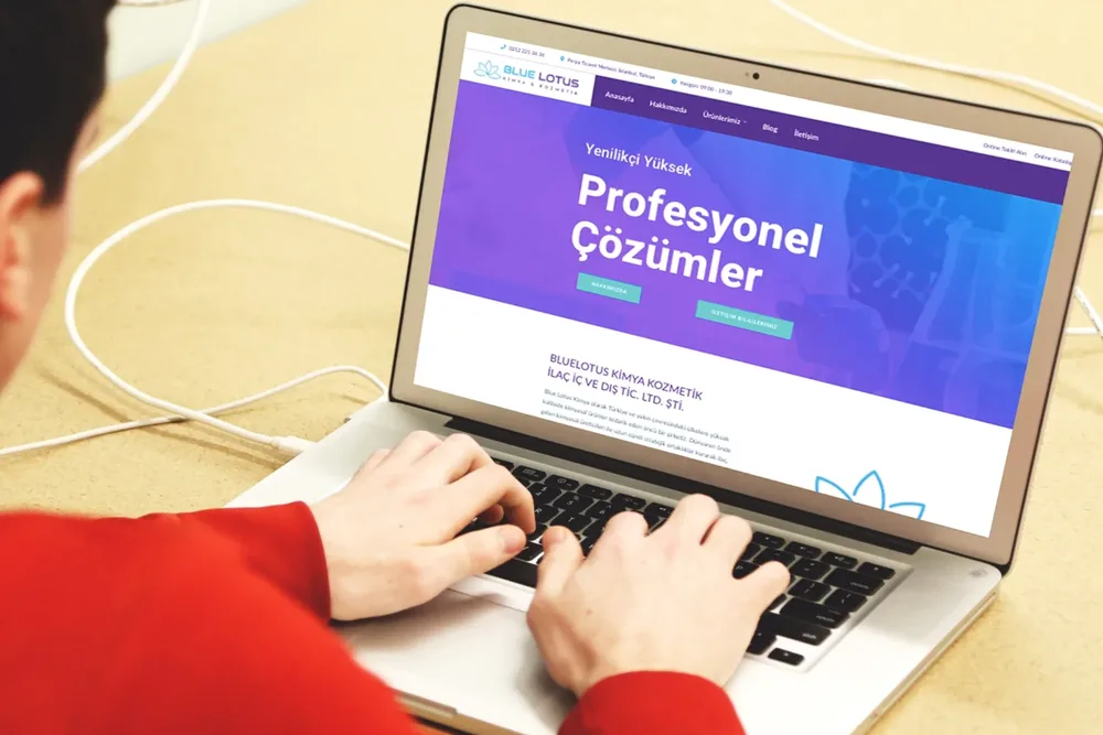 Blue Lotus - Chemistry Company - Web Design görsel 4