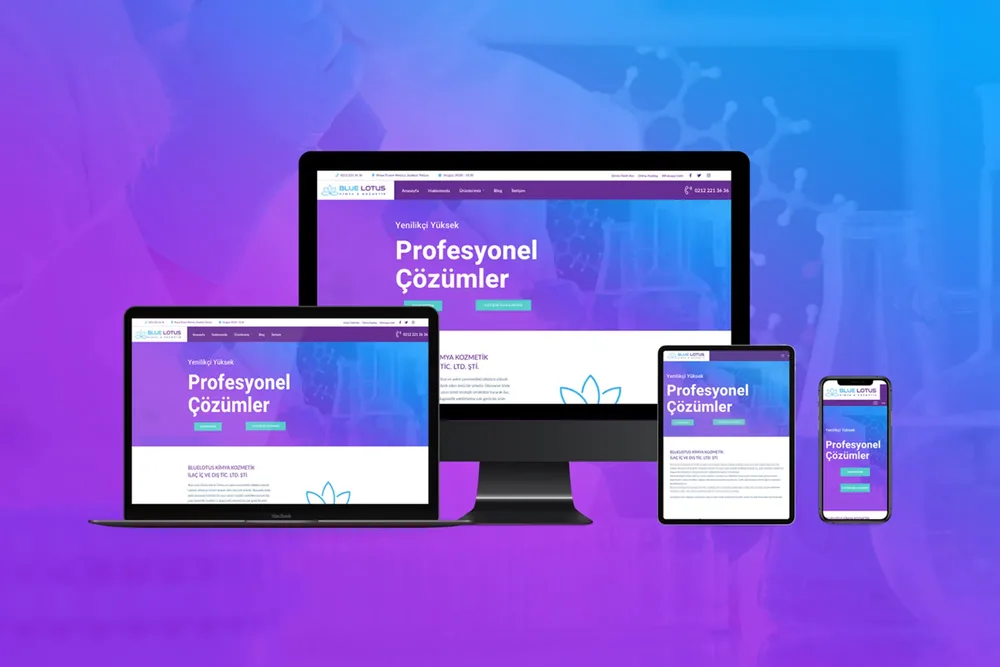 Blue Lotus - Chemistry Company - Web Design