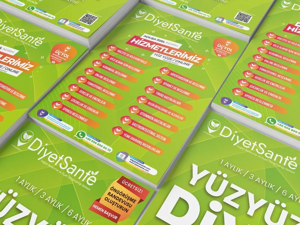 Brochure Design - Diyetsante Health Center görsel 1