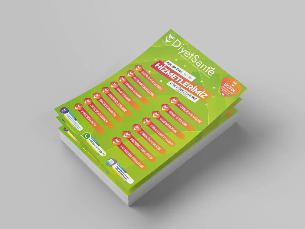 Brochure Design - Diyetsante Health Center görsel 2