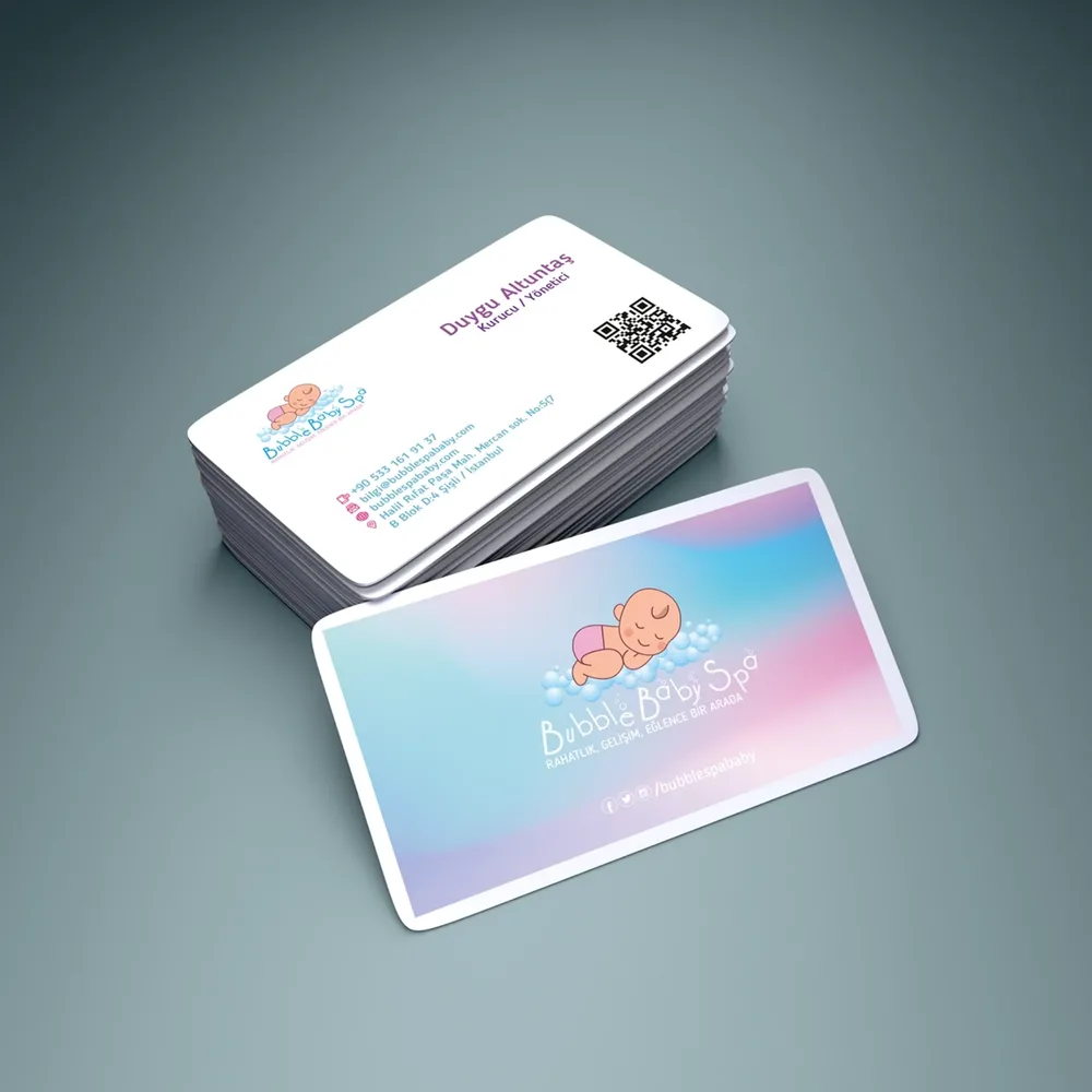 Bubble Baby Spa - Business Card Design görsel 1