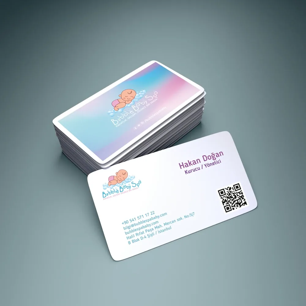 Bubble Baby Spa - Business Card Design görsel 2