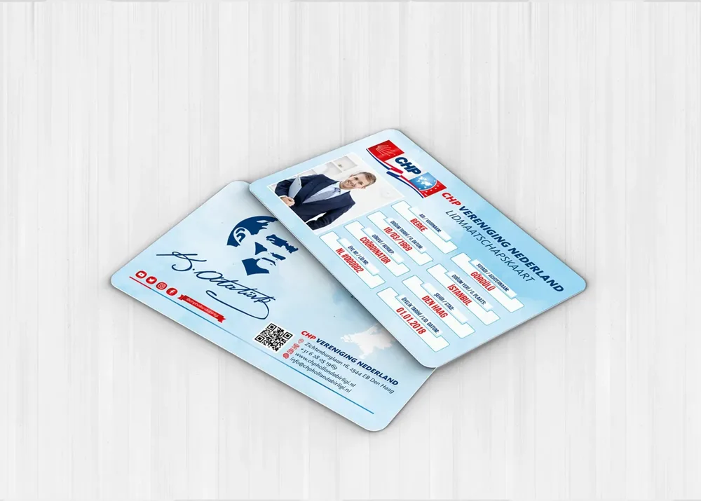 CHP - Politics Membership ID Cards Design görsel 1