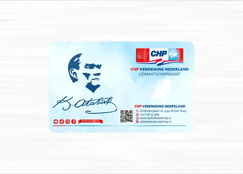 CHP - Politics Membership ID Cards Design görsel 3