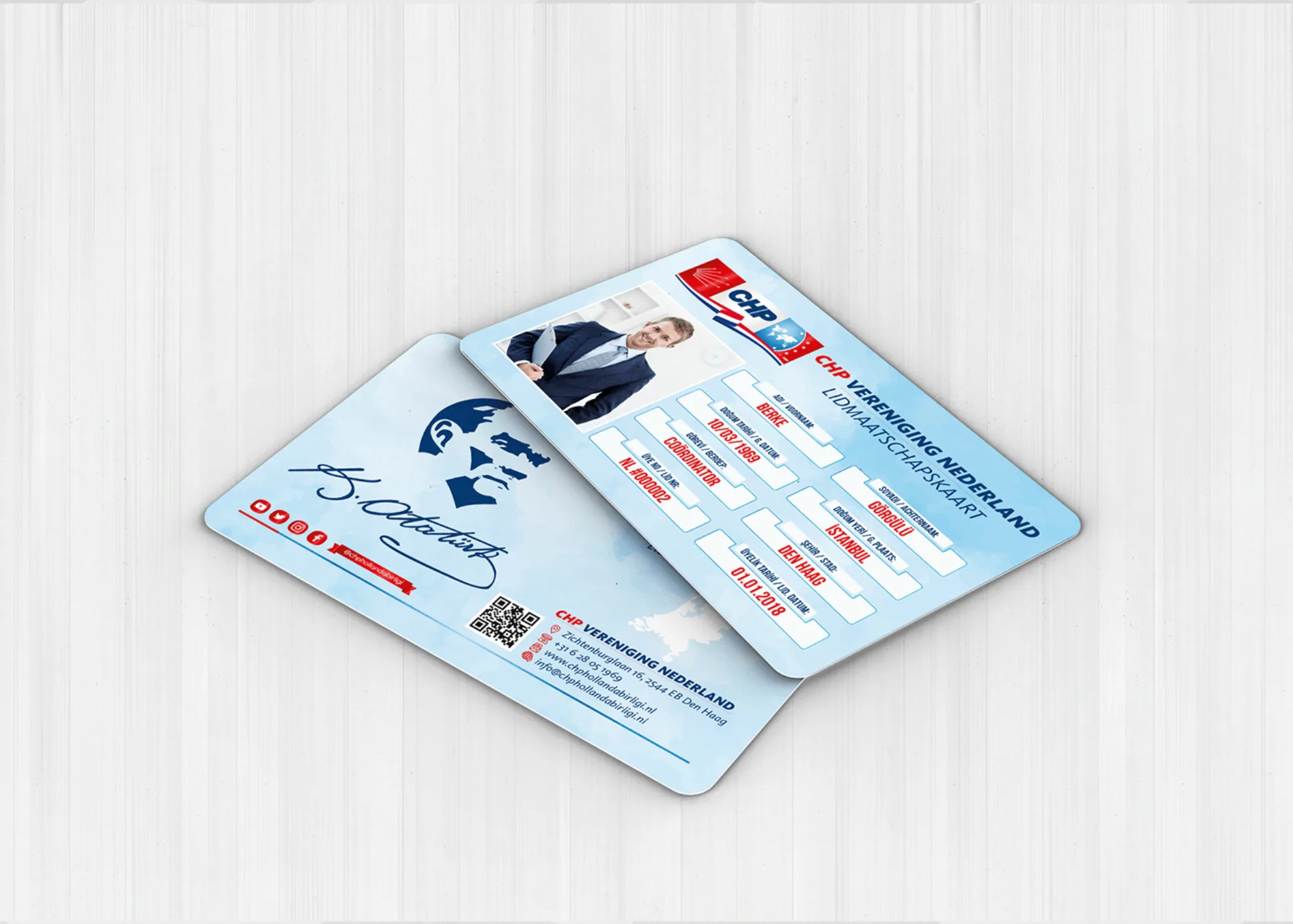 CHP - Politics Membership ID Cards Design
