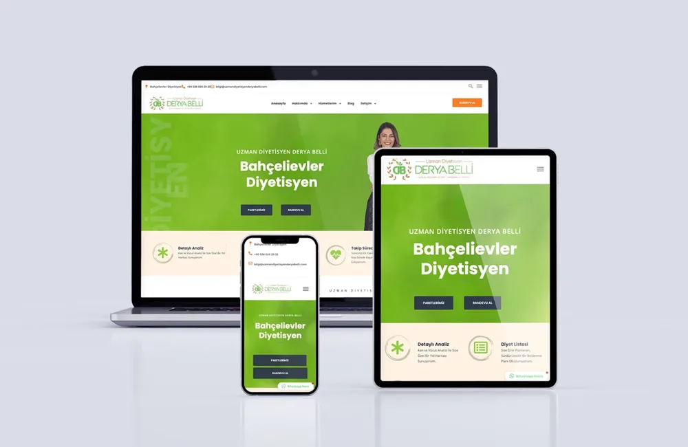 Dietitian Derya B. - Dietician Website Design image 1