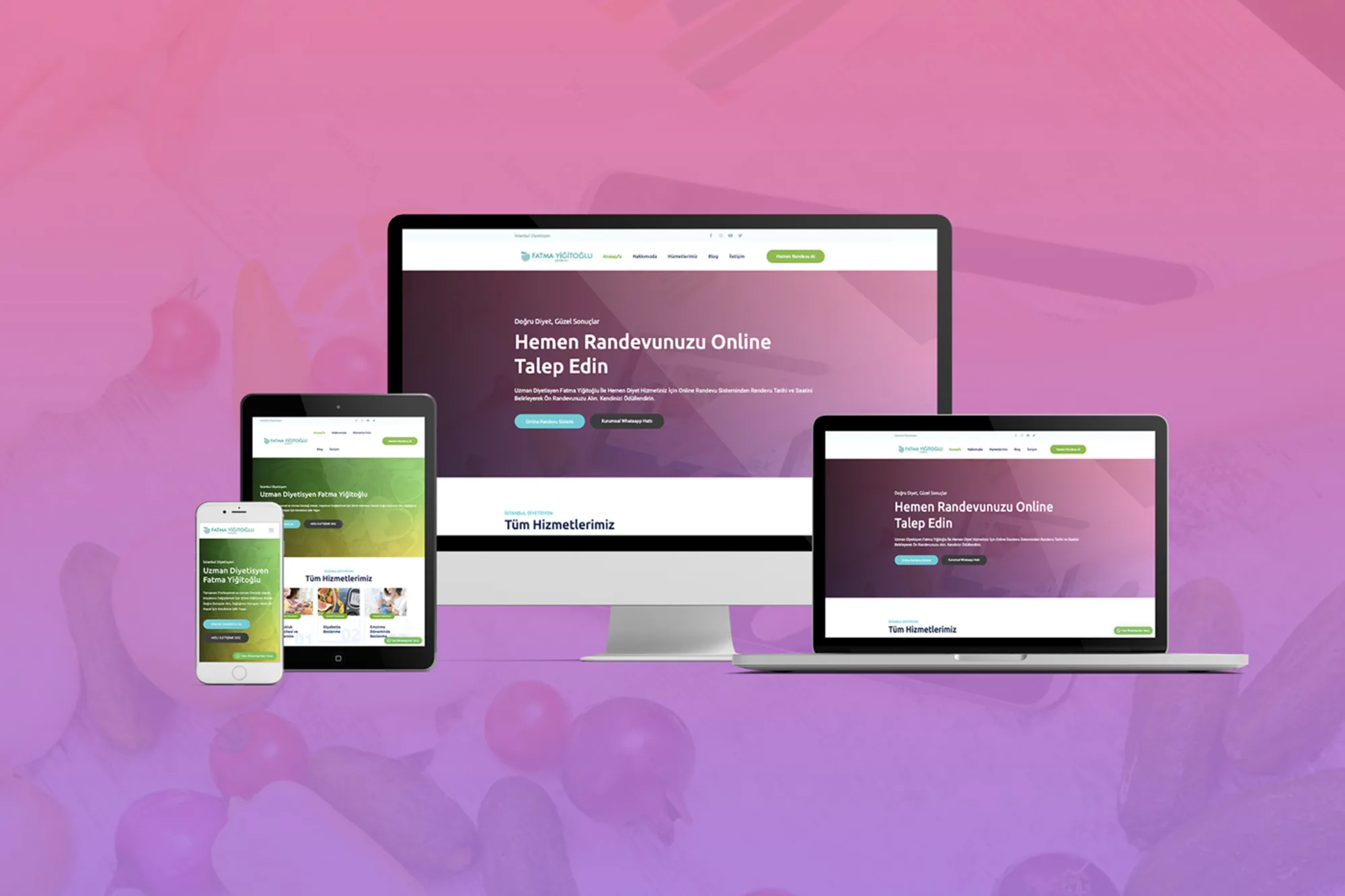 Dietitian Fatma Y. - Online Dietitian Website