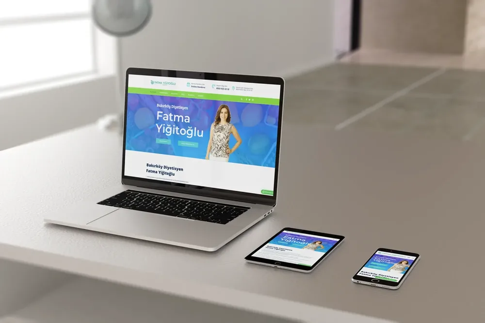 Dietitian Fatma Y. - Website Design görsel 1