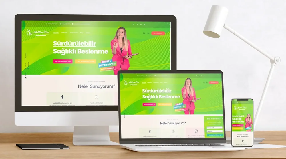 Dietitian Meltem B. - Website Design görsel 1
