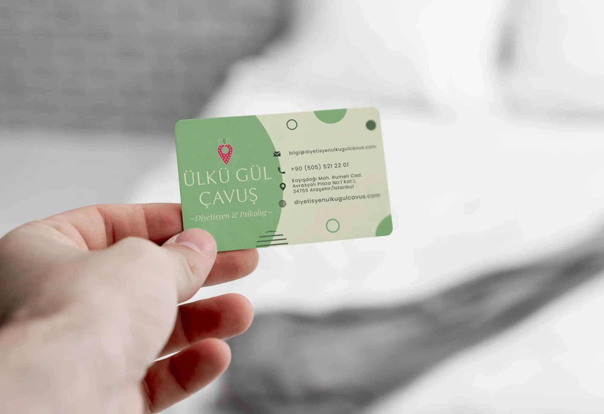 Dietitian Ülkü G. Çavuş - Business Card Design image 3