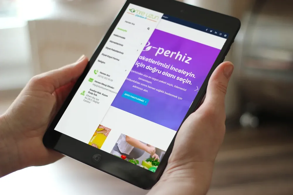 E-Perhiz - Online Diet Website Design görsel 3